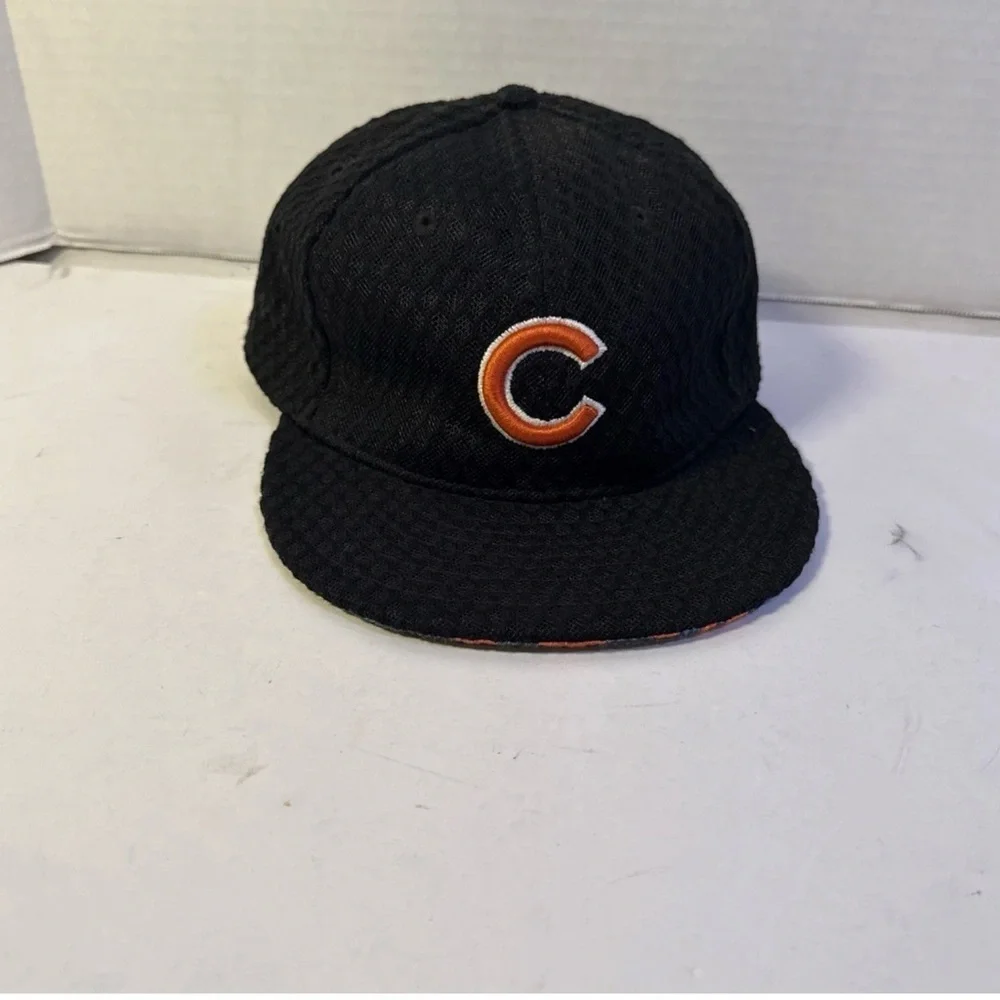 New Era 59FIFTY Chicago Cubs Black 2017 Home  Fitted Cap Hat Sz 7-3/8